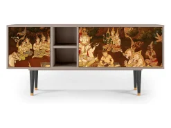 Móvel De Tv| Mueble de TV - 150х69х41 cm - T5 - Malyavan, Areia Bege