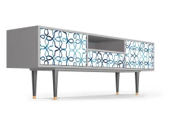 Móvel De Tv* Mueble de TV - 170х59х41 cm - T6 - Marine Strings, Cinza Cinzento