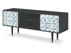 Mueble de TV - 170х69х48 cm - T2 - Marine Strings, Antracite^ Móvel De Tv