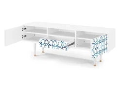 Outlet Mueble de TV - 170х59х41 cm - T6 - Marine Strings, Branco Bege