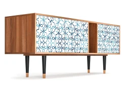 Móvel De Tv* Mueble de TV - 170х69х48 cm - T1 - Marine Strings, Nogueira Castanho