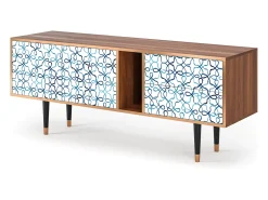 Móvel De Tv* Mueble de TV - 170х69х48 cm - T1 - Marine Strings, Nogueira Castanho