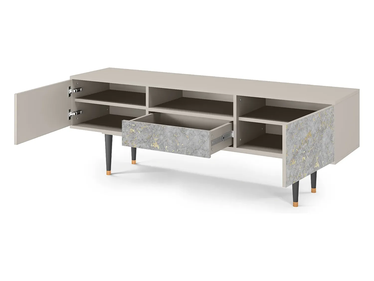 Mueble de TV - 170х59х41 cm - T6 - Mariana Trench, Areia^ Móvel De Tv