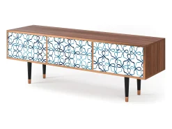 Mueble de TV - 170х59х48 cm - T4 - Marine Strings, Nogueira^ Móvel De Tv