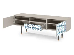 Móvel De Tv| Mueble de TV - 170х59х41 cm - T6 - Marine Strings, Areia Bege