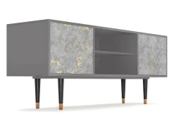 Móvel De Tv* Mueble de TV - 170х69х48 cm - T2 - Mariana Trench, Cinza Cinzento