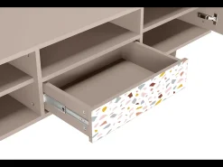 Móvel De Tv* Mueble de TV - 170х59х41 cm - T6 - Marmelade Cheese, Latte Bege