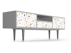 Móvel De Tv* Mueble de TV - 170х59х41 cm - T6 - Marmelade Cheese, Cinza Cinzento