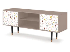 Móvel De Tv| Mueble de TV - 170х69х48 cm - T2 - Marmelade Cheese, Latte Bege