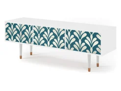 Móvel De Tv| Mueble de TV - 170х59х48 cm - T4 - Milky Tears, Branco Bege