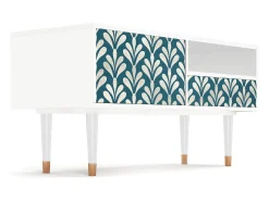 Móvel De Tv| Mueble de TV - 115х59х48 cm - T3 - Milky Tears, Branco Bege