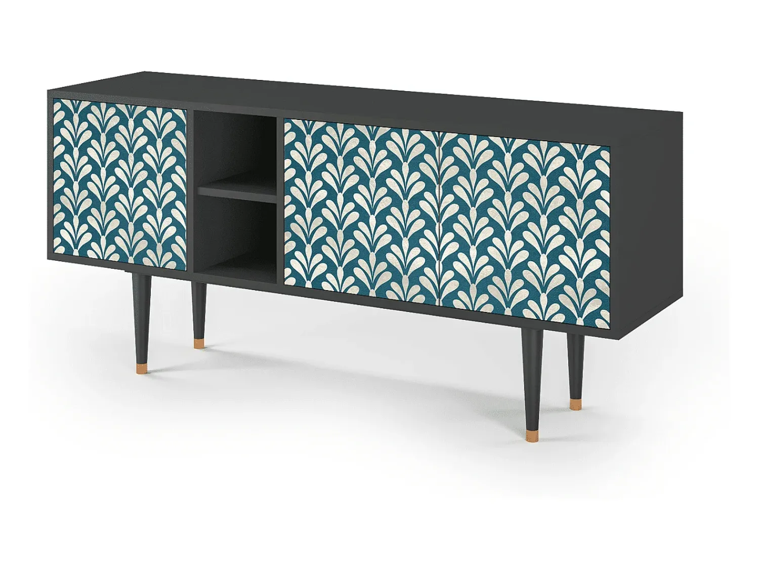 Mueble de TV - 150х69х41 cm - T5 - Milky Tears, Antracite^ Móvel De Tv