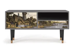 Mueble de TV - 115х59х48 cm - T3 - Mill along a River, Areia^ Móvel De Tv