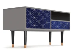 Móvel De Tv* Mueble de TV - 115х59х48 cm - T3 - Milky Way, Cinza Cinzento