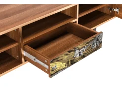 Móvel De Tv* Mueble de TV - 170х59х41 cm - T6 - Mill along a River, Nogueira Castanho