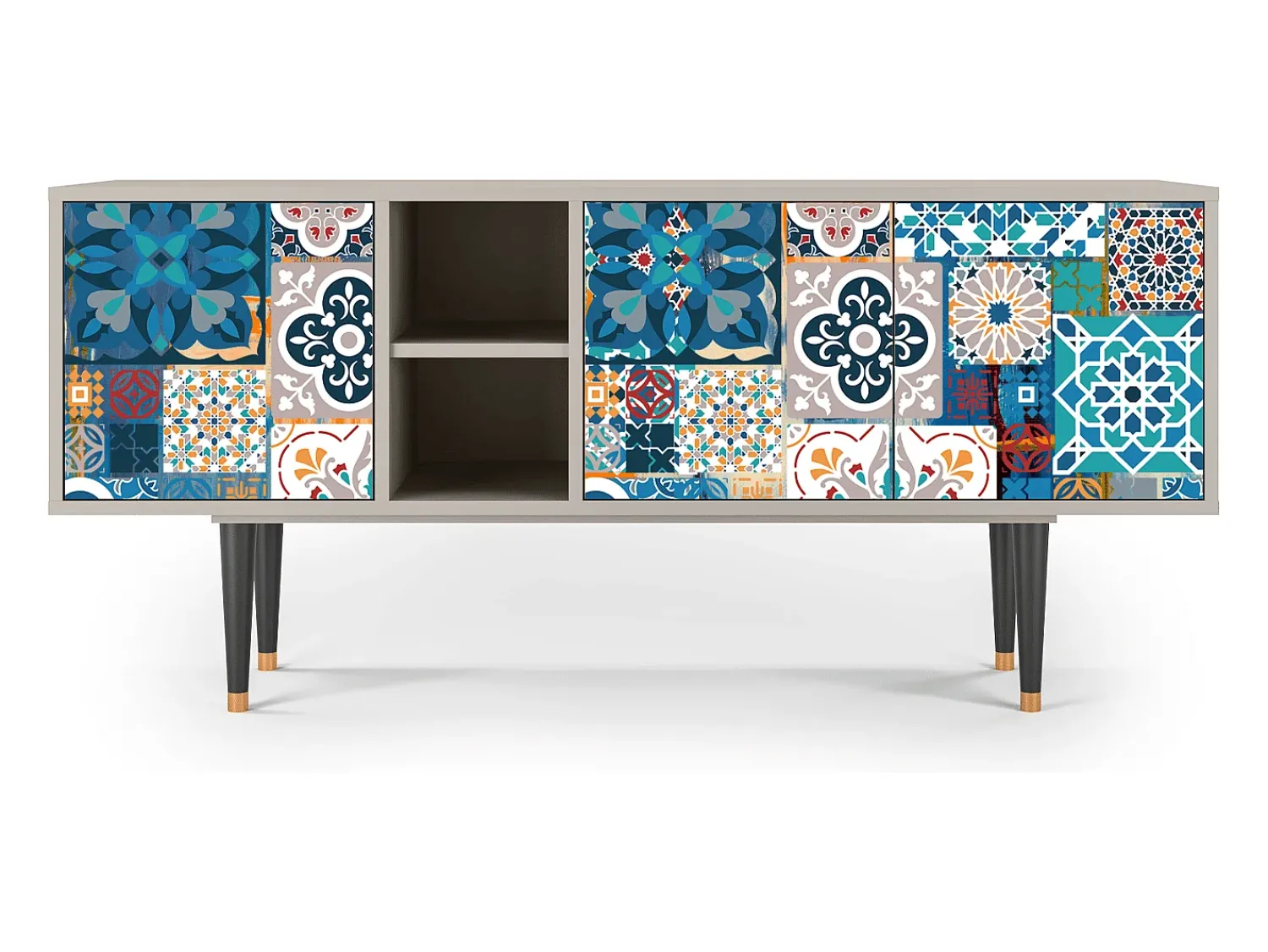 Online Mueble de TV - 150х69х41 cm - T5 - Moroccan Market, Areia Bege