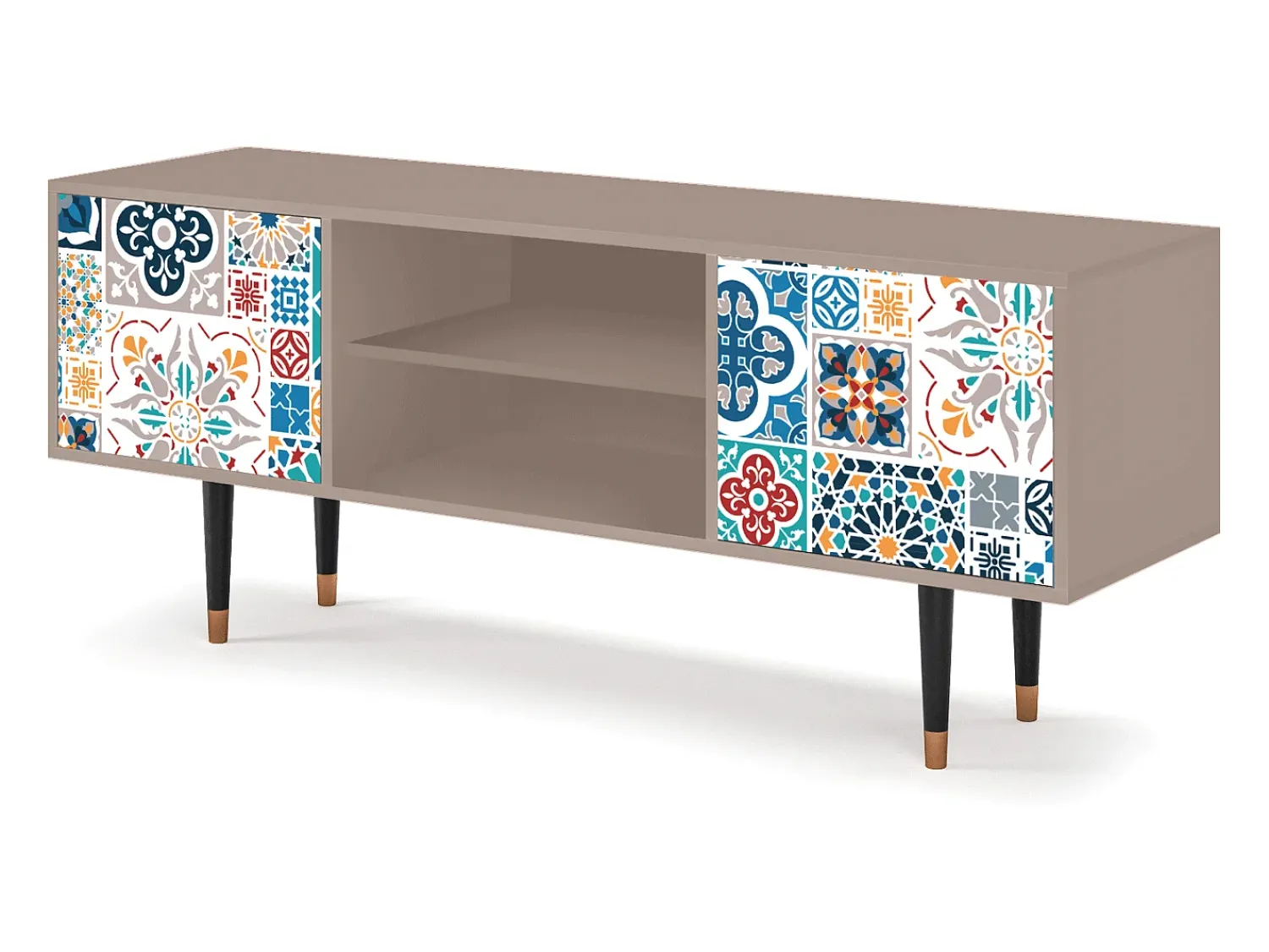 Móvel De Tv* Mueble de TV - 170х69х48 cm - T2 - Moroccan Market, Latte Bege