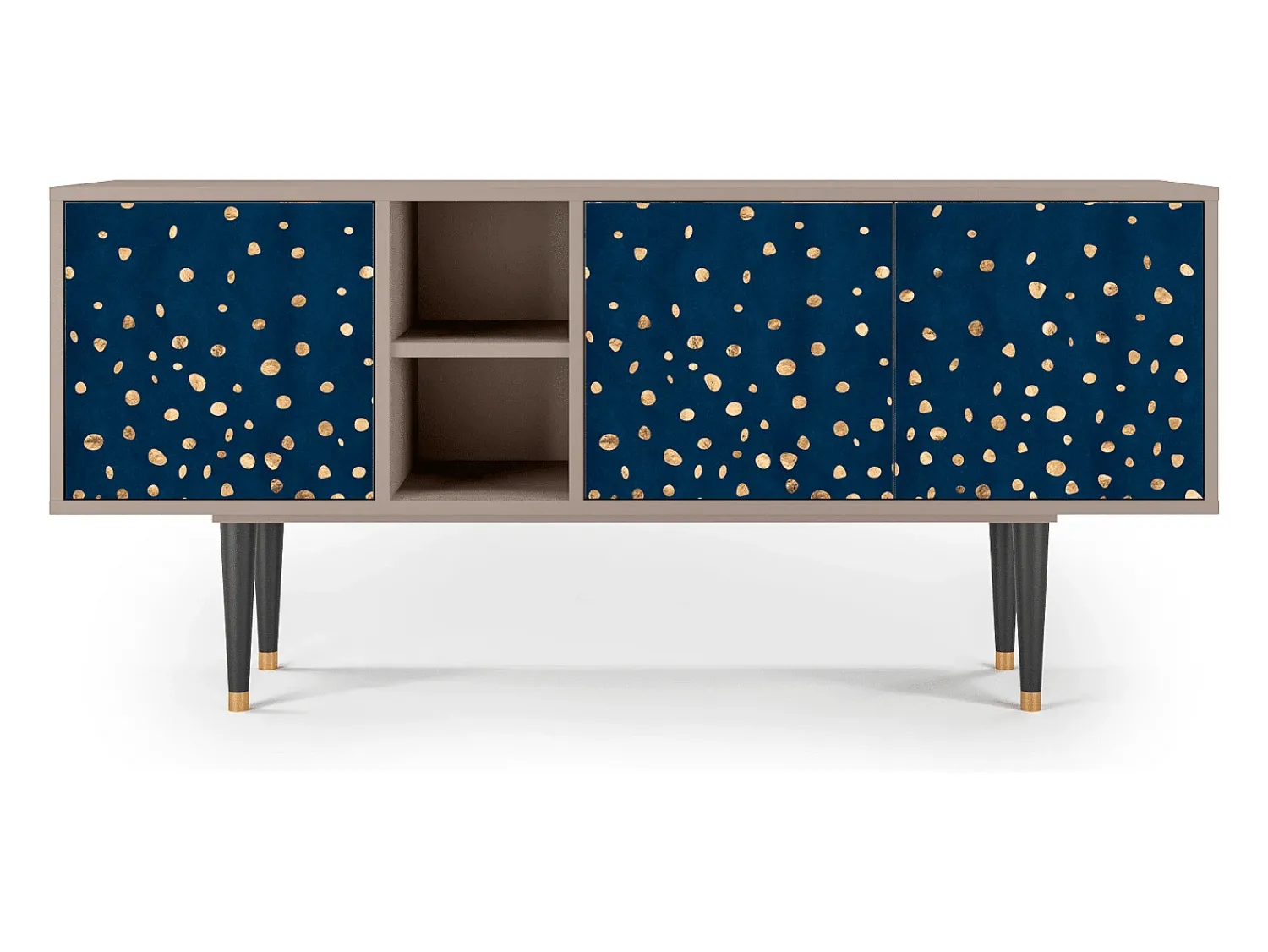 Mueble de TV - 150х69х41 cm - T5 - Night Skies, Latte Bege