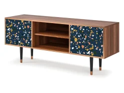 Móvel De Tv* Mueble de TV - 170х69х48 cm - T2 - Night Sky Langhterns, Nogueira Castanho