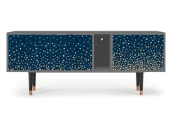 Móvel De Tv* Mueble de TV - 170х69х48 cm - T1 - Night Skies, Cinza Cinzento