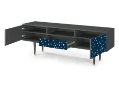Móvel De Tv* Mueble de TV - 170х59х41 cm - T6 - Night Skies, Antracite Cinza antracite
