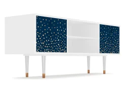 Móvel De Tv| Mueble de TV - 170х69х48 cm - T2 - Night Skies, Branco Bege