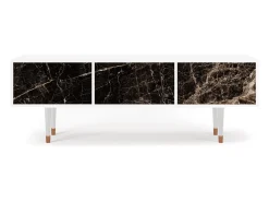 Móvel De Tv* Mueble de TV - 170х59х48 cm - T4 - Night Abyss, Branco Bege