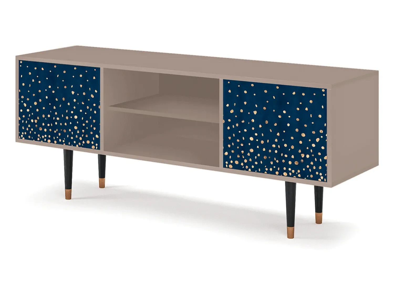 Móvel De Tv* Mueble de TV - 170х69х48 cm - T2 - Night Skies, Latte Bege