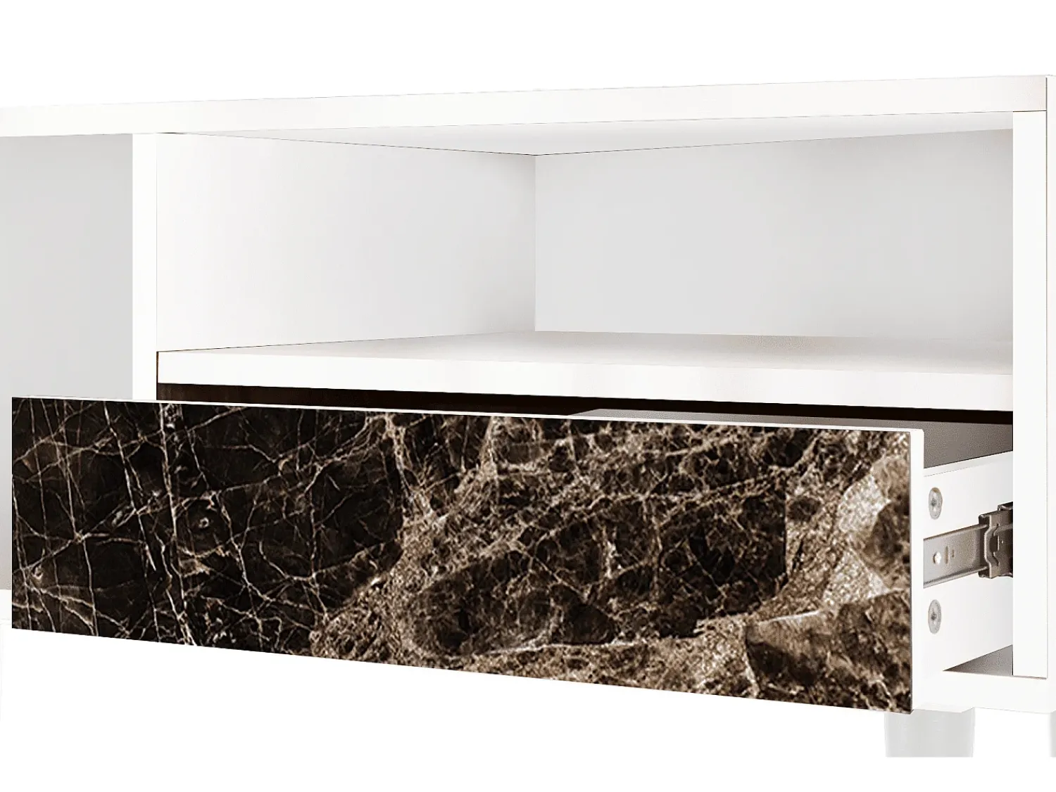 Mueble de TV - 115х59х48 cm - T3 - Night Abyss, Branco^ Móvel De Tv