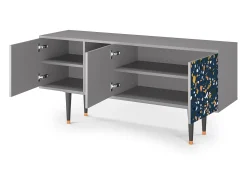 Mueble de TV - 150х69х41 cm - T5 - Night Sky Langhterns, Cinza^ Móvel De Tv