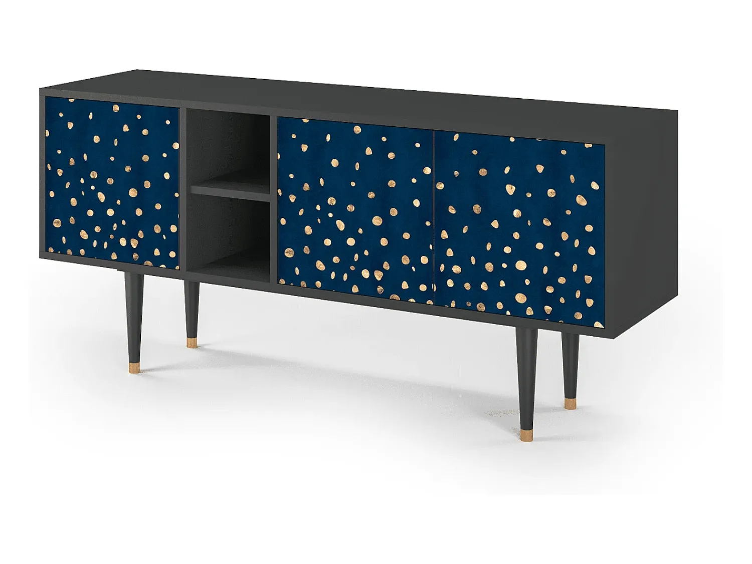 Online Mueble de TV - 150х69х41 cm - T5 - Night Skies, Antracite Cinza antracite