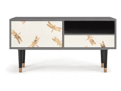 Móvel De Tv* Mueble de TV - 115х59х48 cm - T3 - Nude Dragonflies, Areia Bege