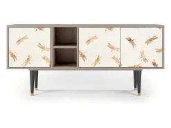 Móvel De Tv* Mueble de TV - 150х69х41 cm - T5 - Nude Dragonflies, Latte Bege