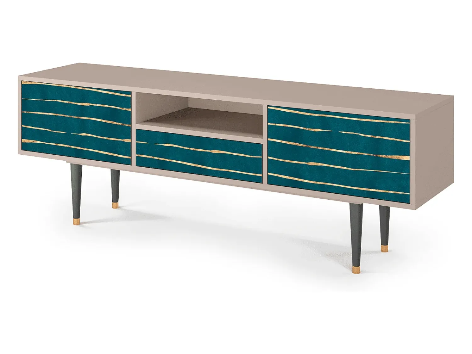 Mueble de TV - 170х59х41 cm - T6 - Ocean Drive, Latte^ Móvel De Tv
