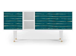 Móvel De Tv* Mueble de TV - 150х69х41 cm - T5 - Ocean Drive, Branco Bege