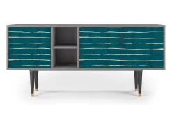 Móvel De Tv* Mueble de TV - 150х69х41 cm - T5 - Ocean Drive, Cinza Cinzento