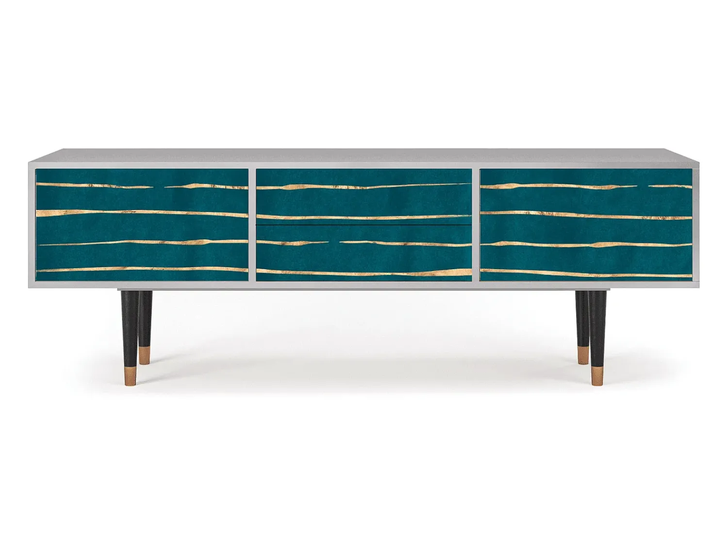 Móvel De Tv| Mueble de TV - 170х59х48 cm - T4 - Ocean Drive, Cinza Cinzento