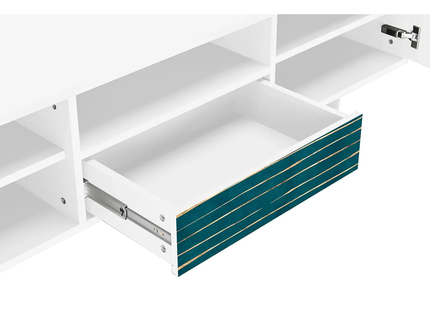 Mueble de TV - 170х59х41 cm - T6 - Ocean Drive, Branco Bege
