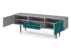 Mueble de TV - 170х59х41 cm - T6 - Ocean Drive, Cinza^ Móvel De Tv