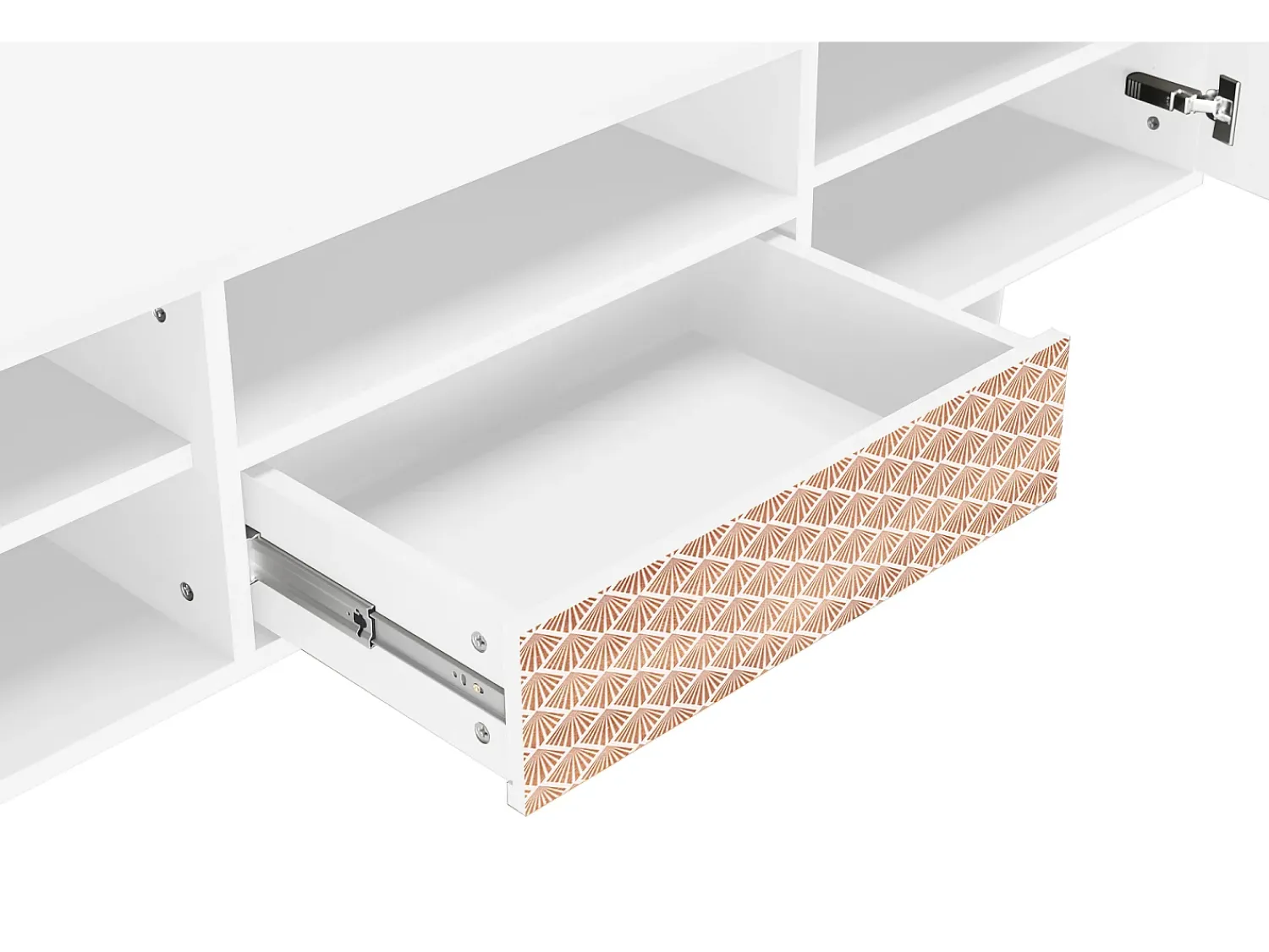Mueble de TV - 170х59х41 cm - T6 - Pastel Sunrise, Branco^ Móvel De Tv