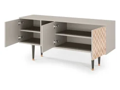 Outlet Mueble de TV - 150х69х41 cm - T5 - Pastel Sunrise, Areia Bege