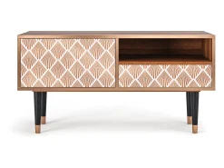Móvel De Tv| Mueble de TV - 115х59х48 cm - T3 - Pastel Sunrise, Nogueira Castanho