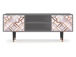 Móvel De Tv* Mueble de TV - 170х69х48 cm - T2 - Pastel Fairytale, Cinza Cinzento