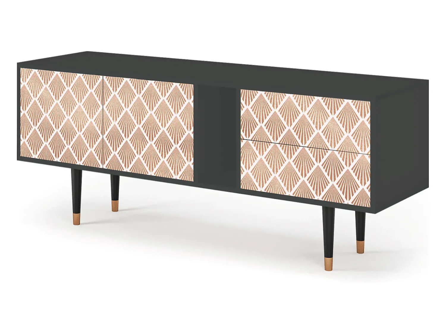 Mueble de TV - 170х69х48 cm - T1 - Pastel Sunrise, Antracite^ Móvel De Tv