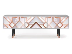 Móvel De Tv| Mueble de TV - 170х59х48 cm - T4 - Pastel Fairytale, Cinza Cinzento