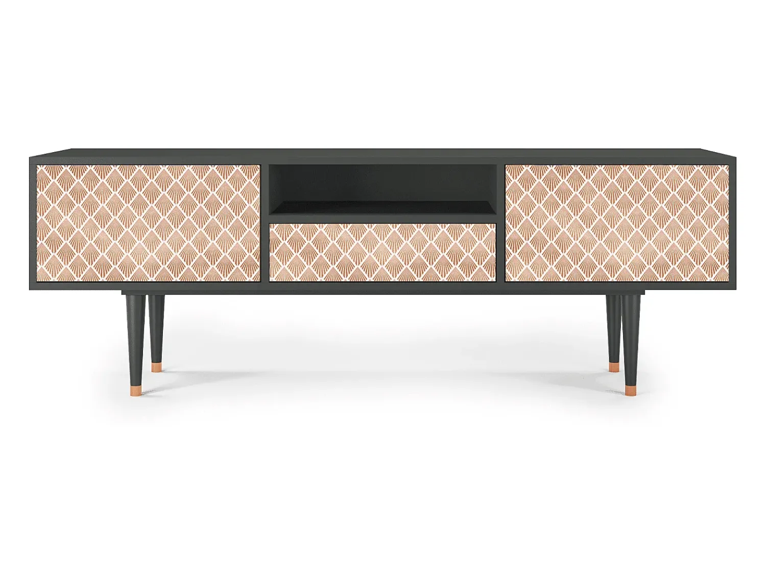 Mueble de TV - 170х59х41 cm - T6 - Pastel Sunrise, Antracite^ Móvel De Tv