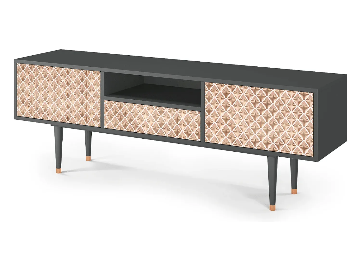 Mueble de TV - 170х59х41 cm - T6 - Pastel Sunrise, Antracite^ Móvel De Tv