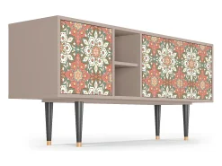 Móvel De Tv* Mueble de TV - 150х69х41 cm - T5 - Peach Grove, Latte Bege