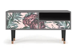 Móvel De Tv| Mueble de TV - 115х59х48 cm - T3 - Peach Peonies, Areia Bege