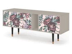 Móvel De Tv* Mueble de TV - 170х69х48 cm - T1 - Peach Peonies, Areia Bege